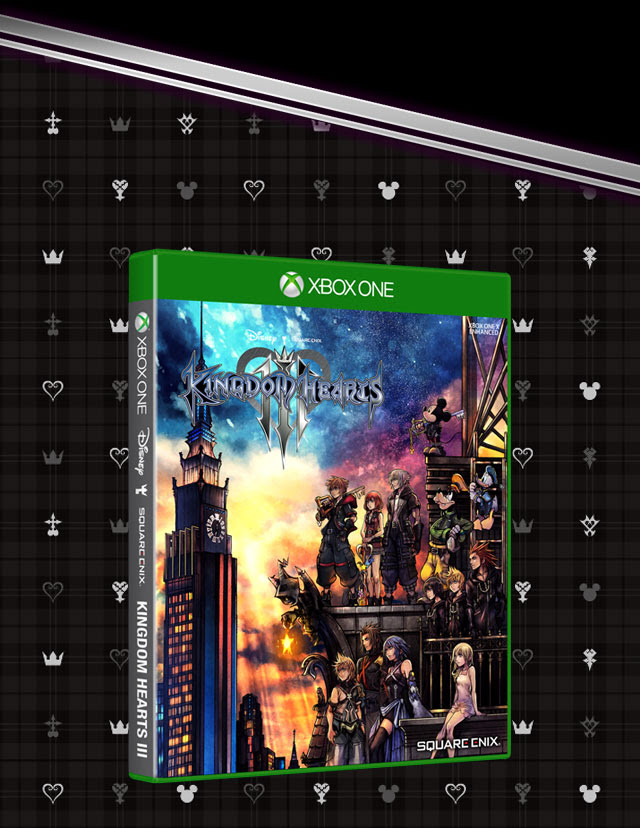 Kingdom Hearts III box art.