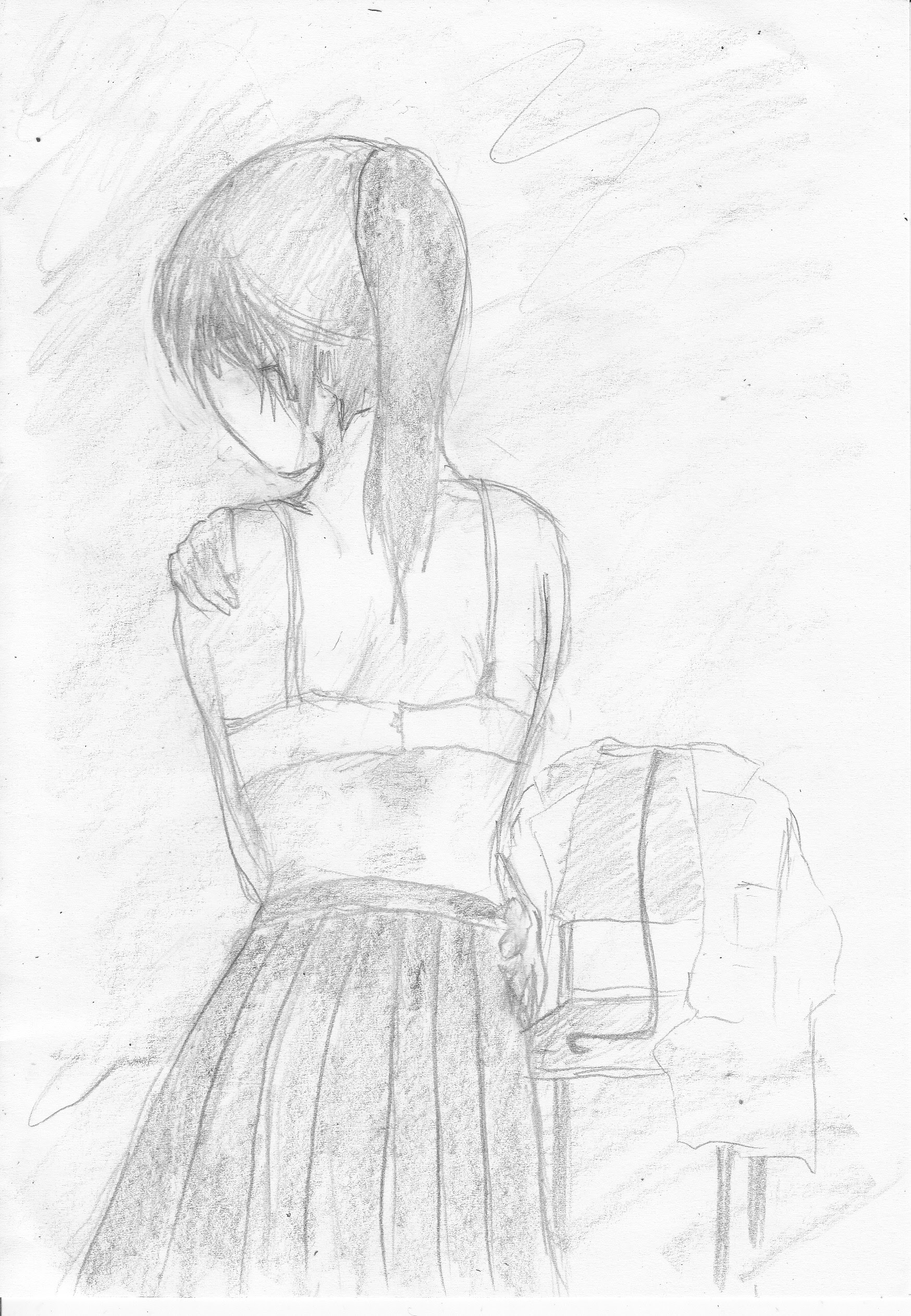 元のポニーテール 女の子 後ろ姿 イラスト ただのディズニー画像