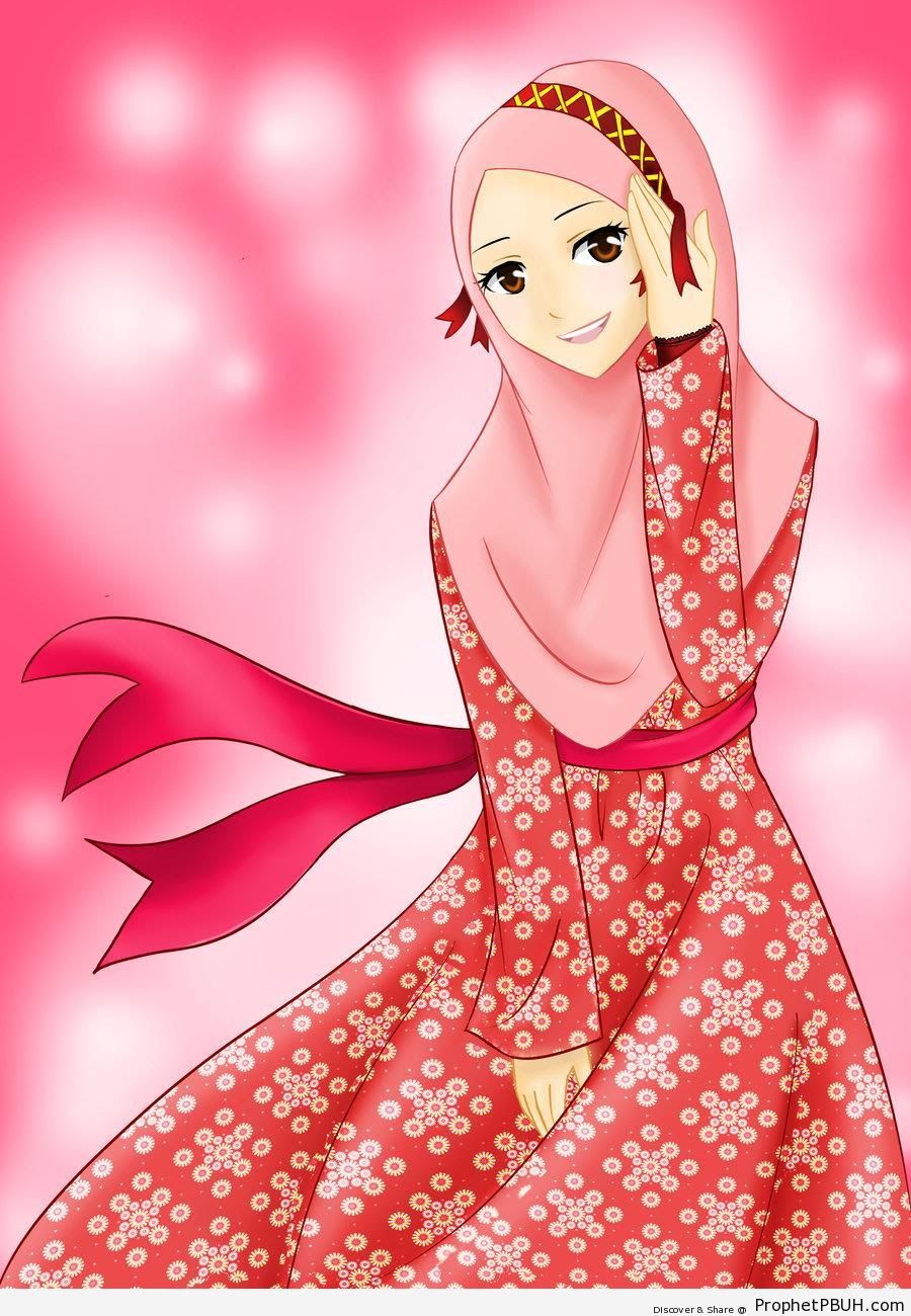 Gambar Kartun Hijab Walls Zee