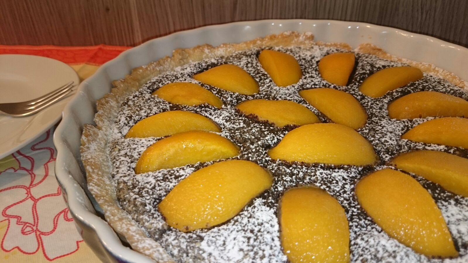 Butter, zucker, dotter und ei gut verrühren. Pfirsich Mohn Tarte Koche At