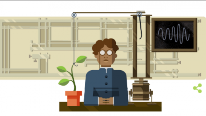 Le Doodle de Google rend hommage au physicien Jagadish Chandra Bose