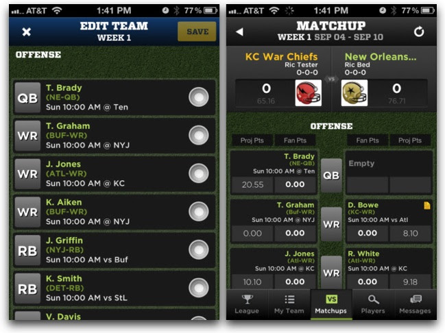 Easily switch between fantasy games and focus on what really matters: 6 Fantasy Football Iphone Ipad Apps To Manage Your Fantasy Team Art Of The Iphone