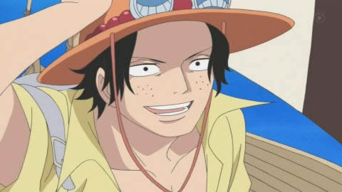 70以上 ワンピース エース 笑顔 アニメ