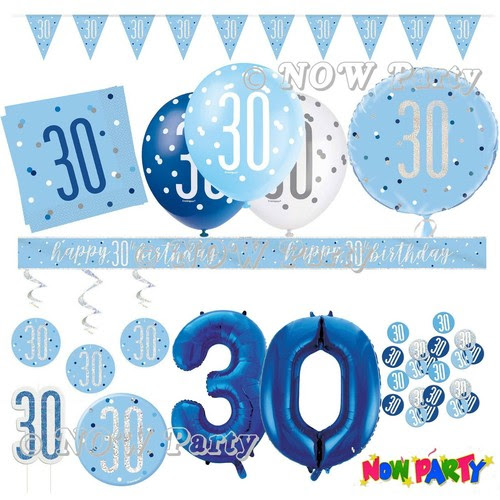 Design & order invitations online. Party Supplies Blue 30th Birthday Party Decorations Supplies Boys Men Male Balloons Banners Etc Home Furniture Diy