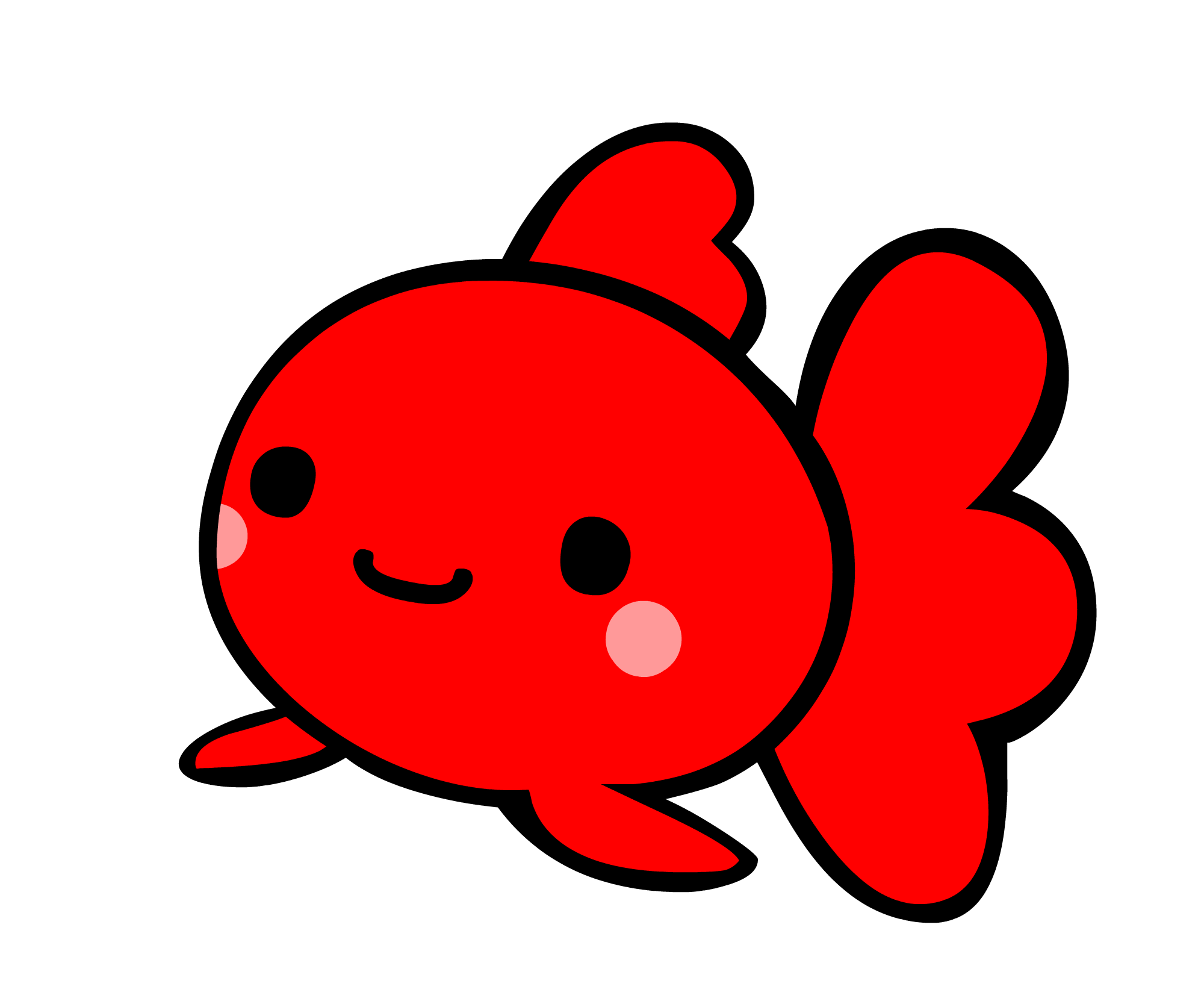 最高の動物画像 ロイヤリティフリー金魚 イラスト 簡単 かわいい