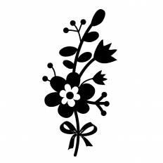 すべての美しい花の画像 元の花 シルエット イラスト フリー