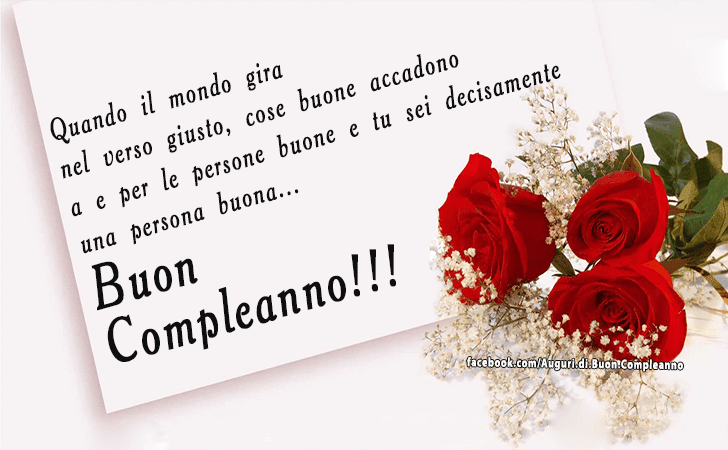 Auguri Compleanno Persona Speciale