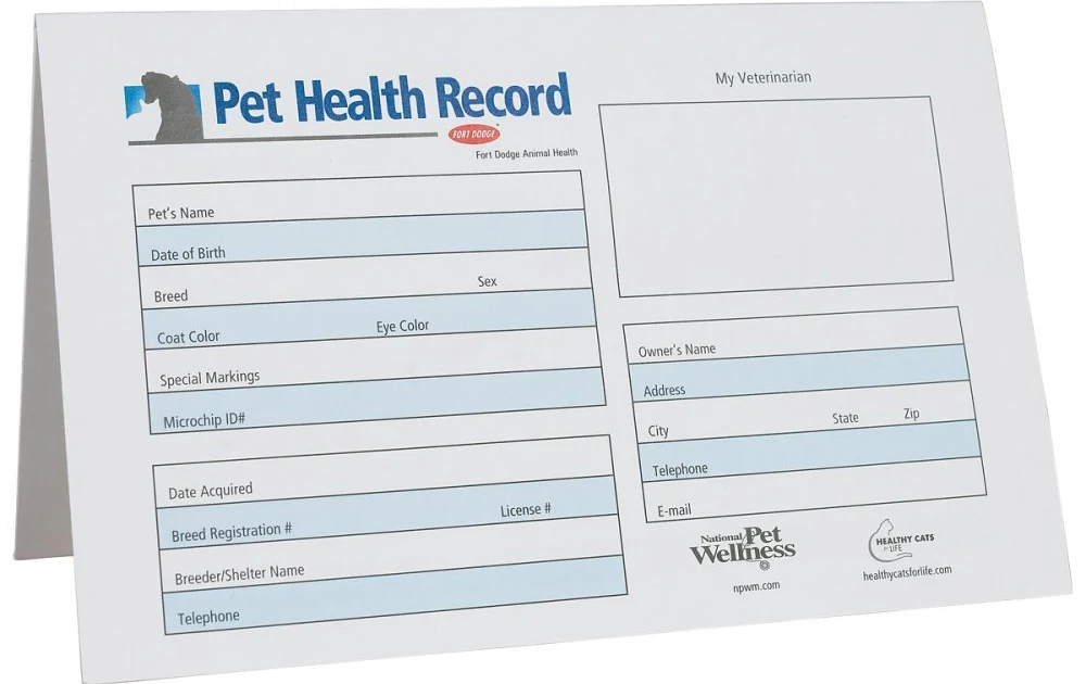 Pet Health Record Template Excel Excel Templates