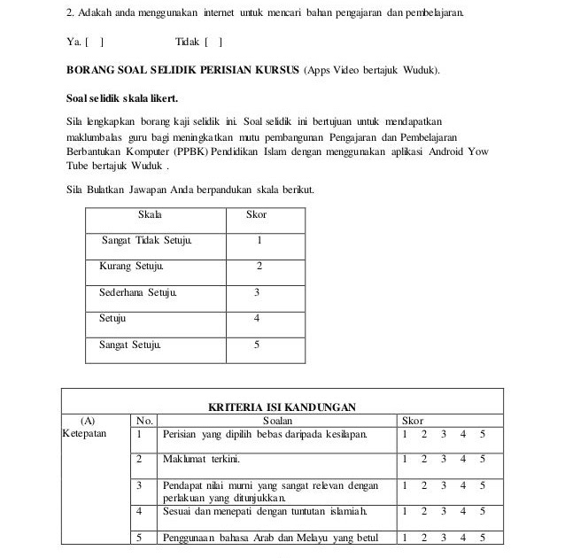 Contoh Soalan Kaji Selidik Tentang Obesiti - Soalan ao