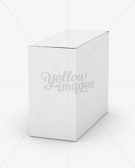 Download Download Small White Cardboard Box Mockup - 70° Angle ...