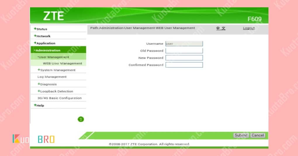 Password Router Zte F609 / Cara Ganti Password Wifi ...