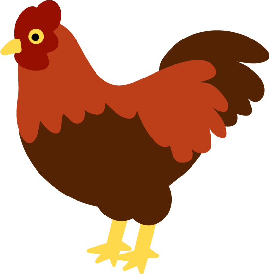 ラブリー鶏 イラスト 正面 最高の動物画像