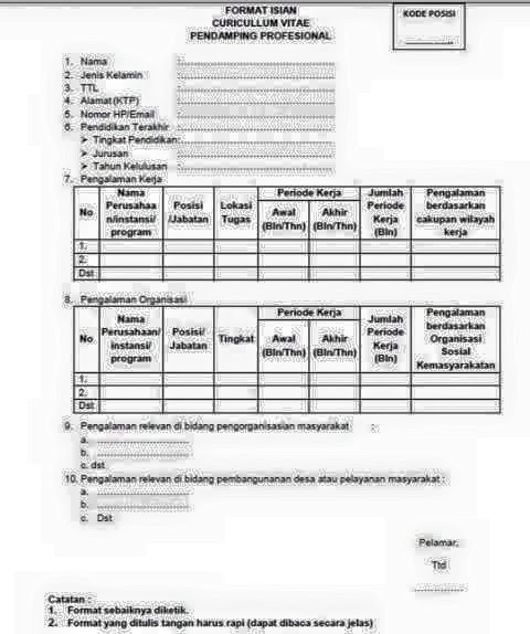 Contoh Cv Untuk Beasiswa - Fontoh