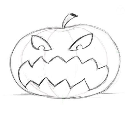 Easy Pumpkin Faces To Draw - Creative Art