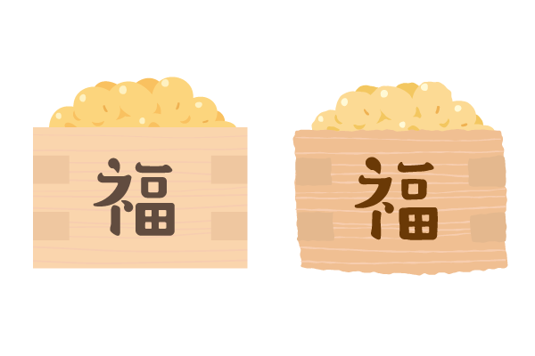 子供向けぬりえ トップ100豆 まき 枡