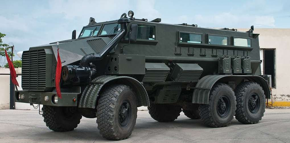 Picture of a huge armored vehicle.