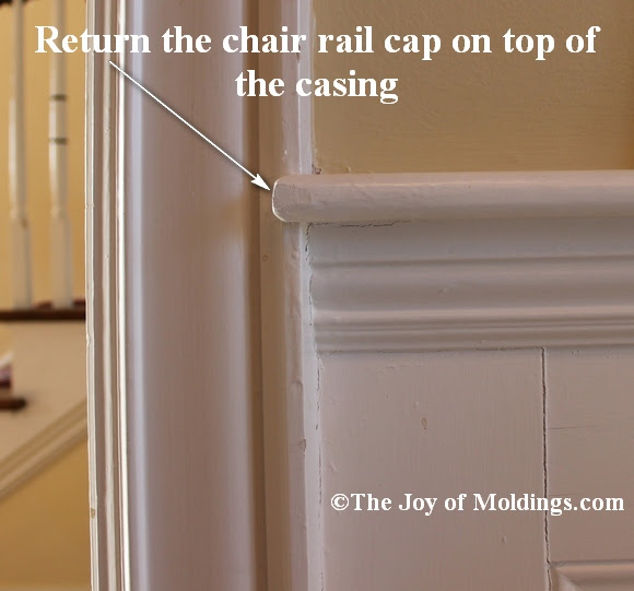 Also how should i make the wall frames. Return Your Chair Rail On Top Of Door Or Window Trim The Joy Of Moldings