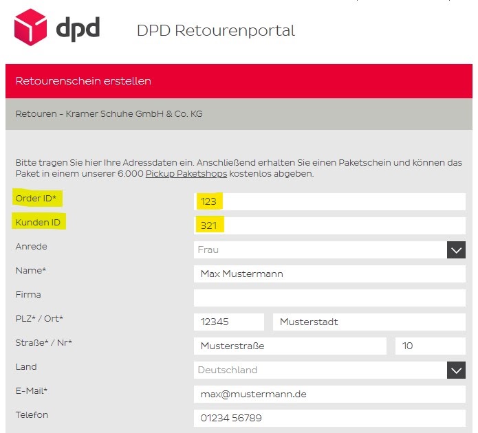 Dpd Retourenaufkleber / Return Parcels Simply Send A ...