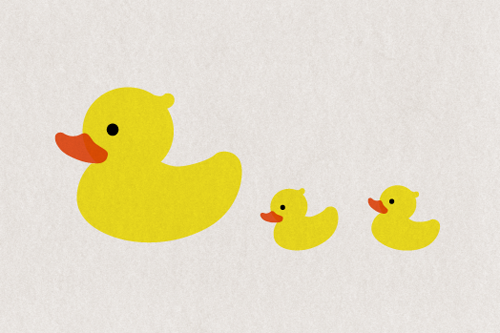 ラブリーイラスト アヒル 風呂 すべてかわいい動物