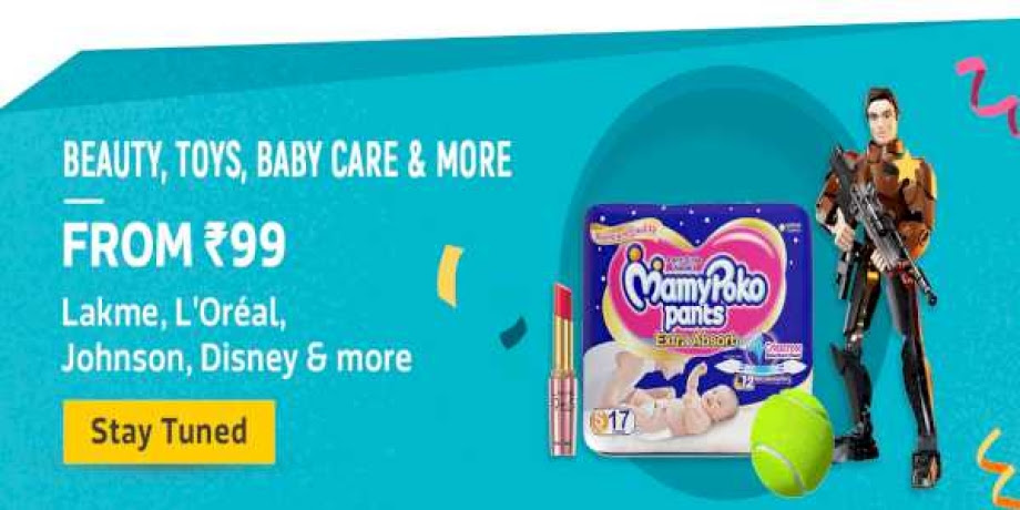 Beauty, Toys, Baby Care & More starting from Rs.99