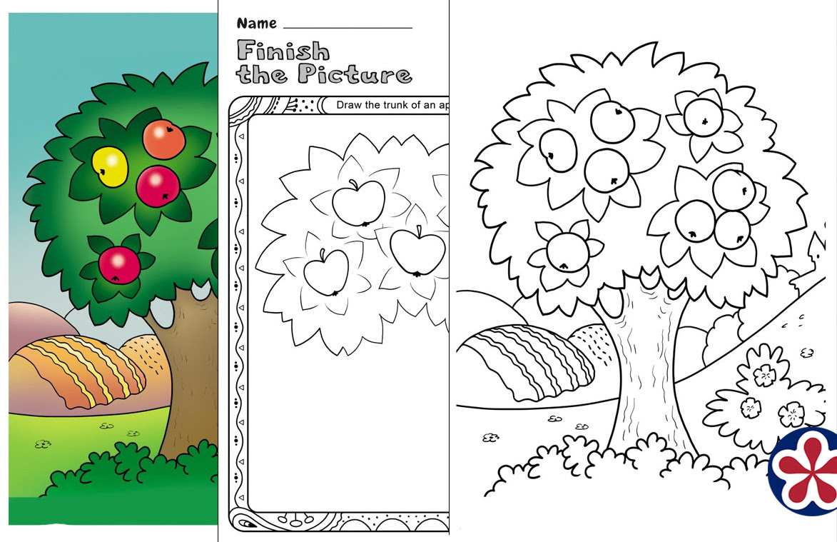 Some of these coloring pages are simple and easy to complete, while others are more intricate and complex. Apple Tree Apple Life Cycle Coloring Pages 2 Teachersmag Com