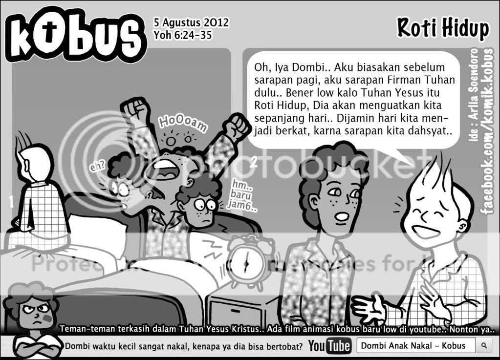 Renungan Pagi: Kobus: Roti Hidup (Yoh 6:24-35) Hari Minggu Biasa XVIII/B