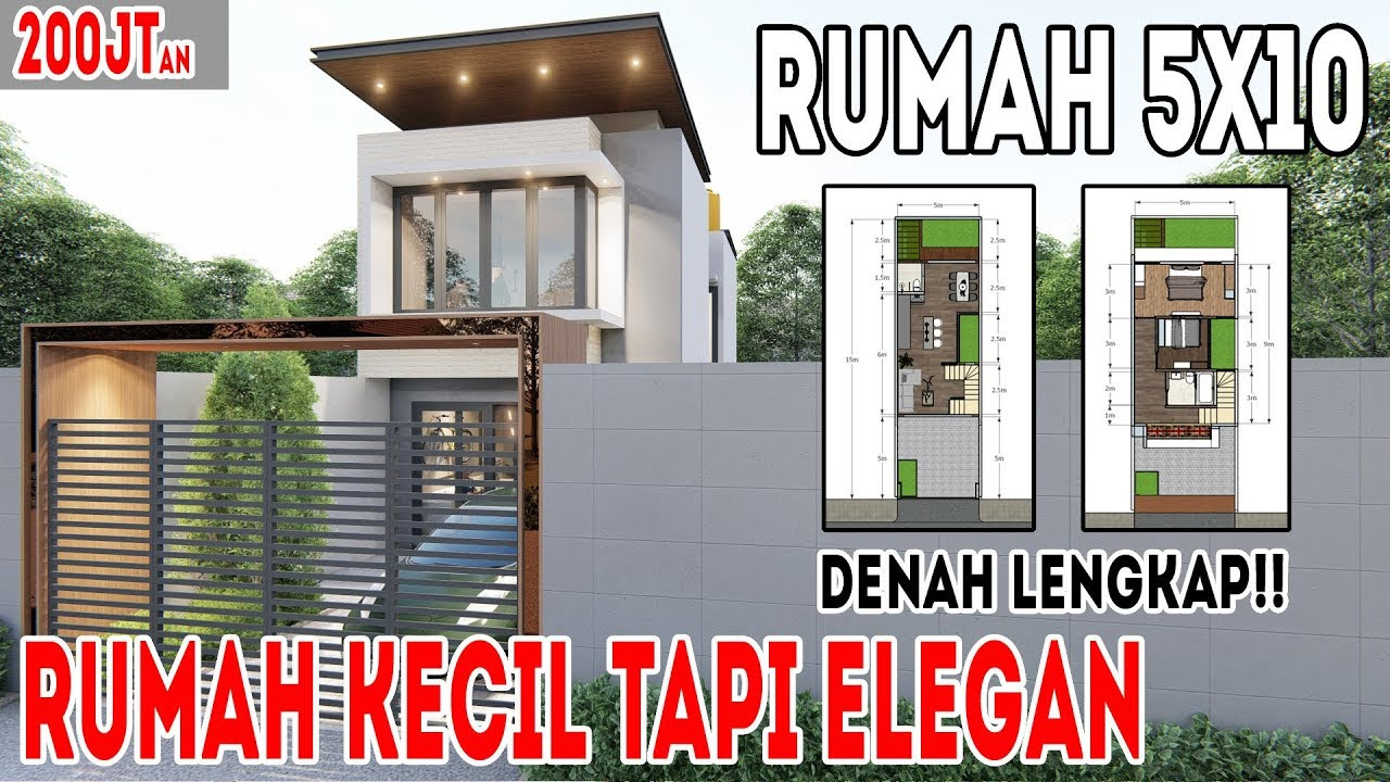 400 Gambar Rumah Sederhana Ukuran 5x10 Hd Terbaik Gambar Rumah