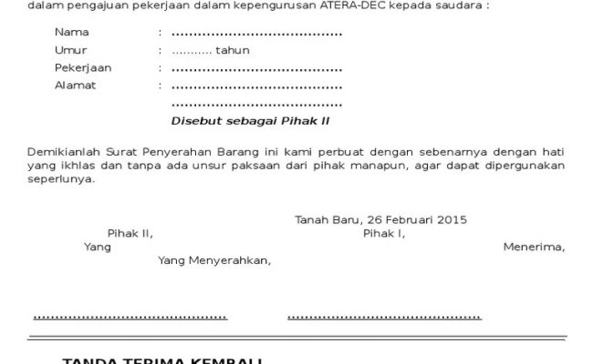 Disini Saya Lampirkan Surat