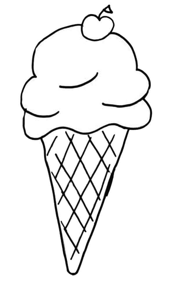 Cute Ice Cream Clipart Black And White Jameslemingthon Blog