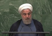 Iranian President Hassan Rouhani at the UN
