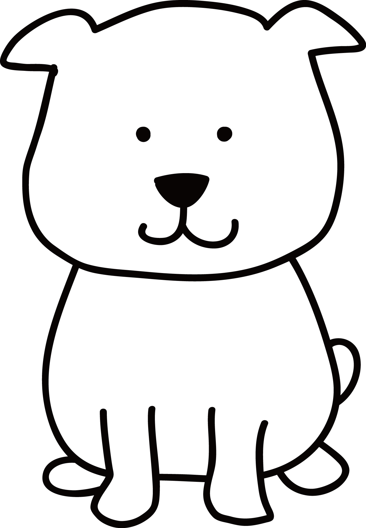 韓国 イラスト シンプル 犬