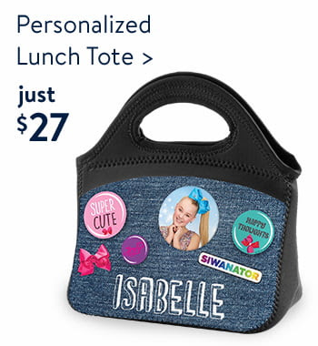 Personalized lunch tote