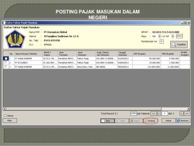 Contoh Csv E Faktur - Toko FD Flashdisk Flashdrive