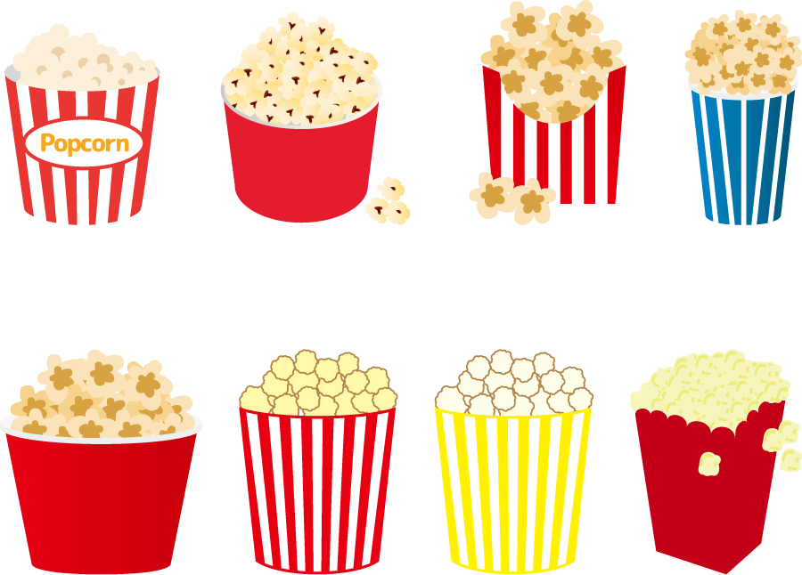 最高のイラスト画像 最新のhdポップコーン イラスト 無料