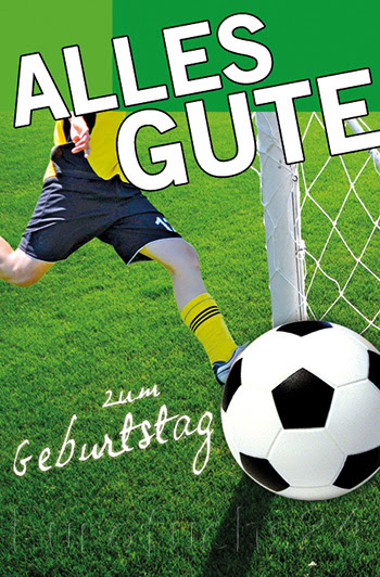 Geburtstagskarte Fußball Zum Ausdrucken