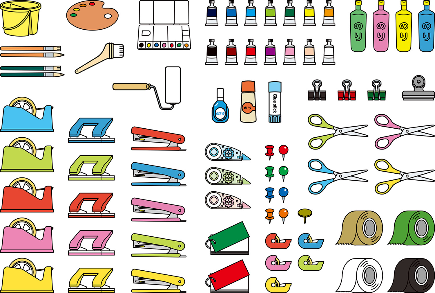 すべての動物の画像 ロイヤリティフリー文房具 イラスト
