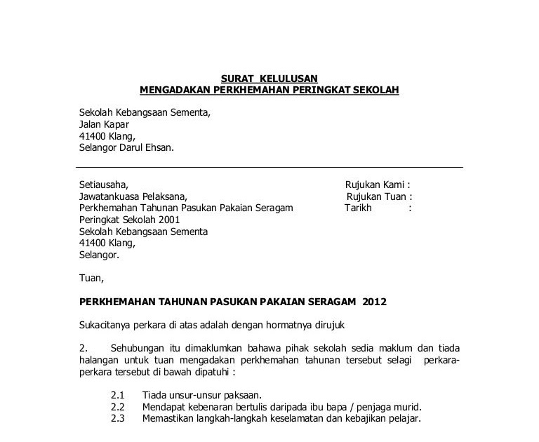 Contoh Surat Rasmi Tukar Alamat Syarikat - Rasmi Sud
