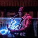 A performance glimpsed through a window at the B. B. King Blues Club on Beale Street on a Wednesday night this month. Memphis is trying to chart the future of the historic street.