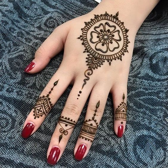 Back Of Hand Mehndi Design Henna For Wedding