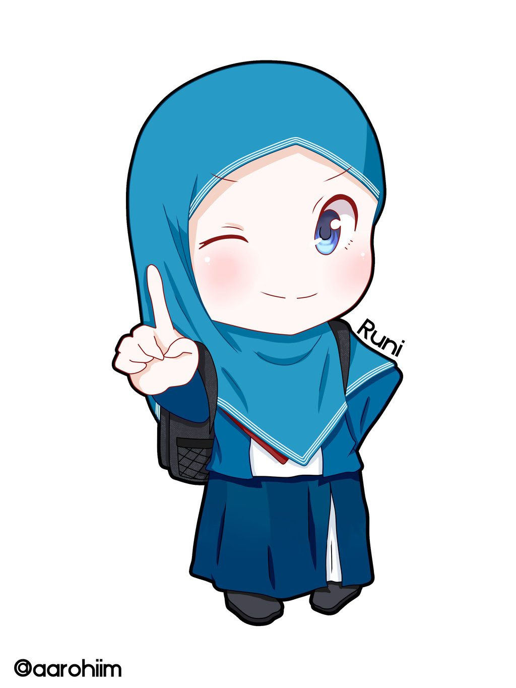 Gambar Kartun Wanita  Hijab  Gambar 06