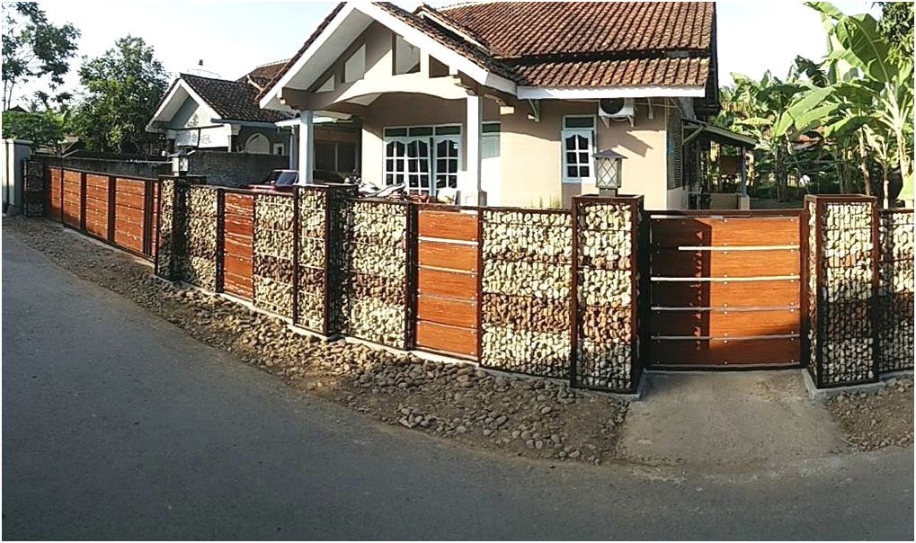 Contoh Desain Pagar  Rumah Batu  Bata Unik Desain Interior 