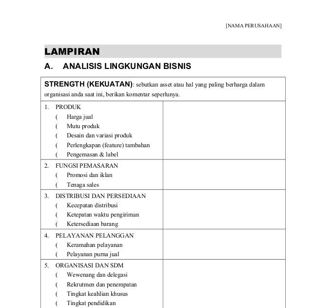 Contoh Proposal Rencana Bisnis - 600 Tips