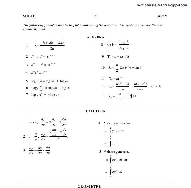 Soalan Log Add Math - Selangor j