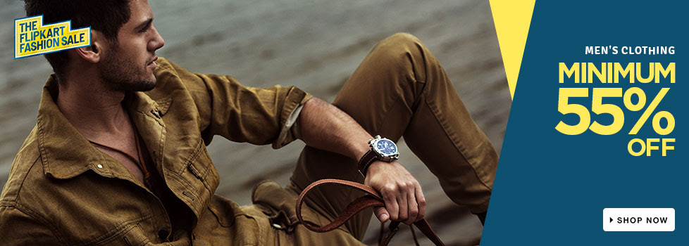 MINIMUM 55% OFF on Men's Clothing