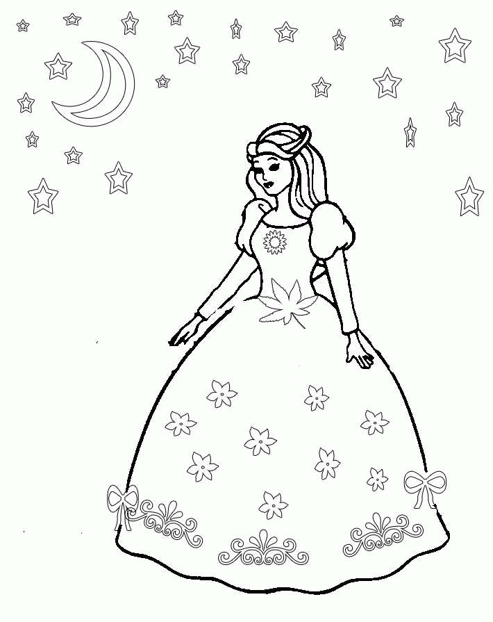 princess dress coloring pages  coloring and drawing