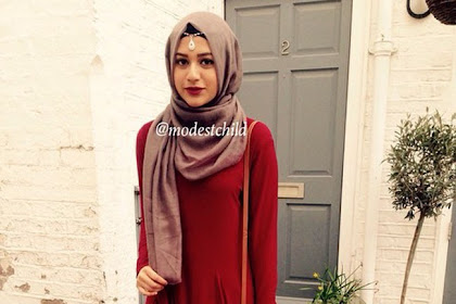 10+ Ide Baju Merah Polos Cocok Dengan Jilbab Warna Apa