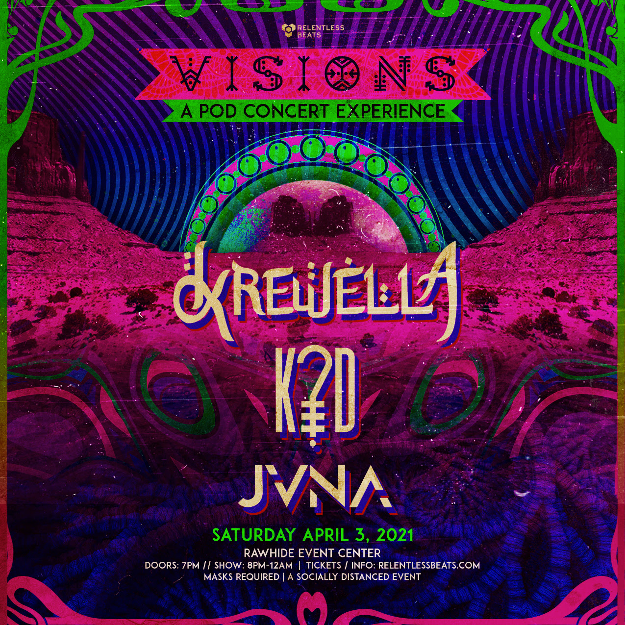 Metropop, sejarah, remaja, ilmiah, fantasi. Krewella Visions A Pod Concert Experience Chandler Info 04 03 21 Rawhide Event Center Relentless Beats