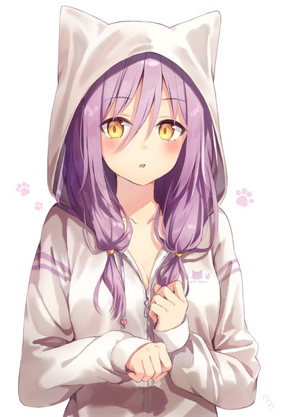 50 フード 猫 女の子 イラスト 無料イラスト集
