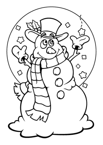schneemann puzzle zum ausdrucken