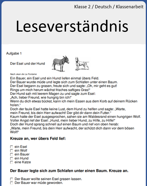 Lesetexte 4. Klasse Zum Ausdrucken Kostenlos - Grundschule ...